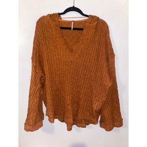 NWOT Free People Pullover Sweater w/ Hoodie